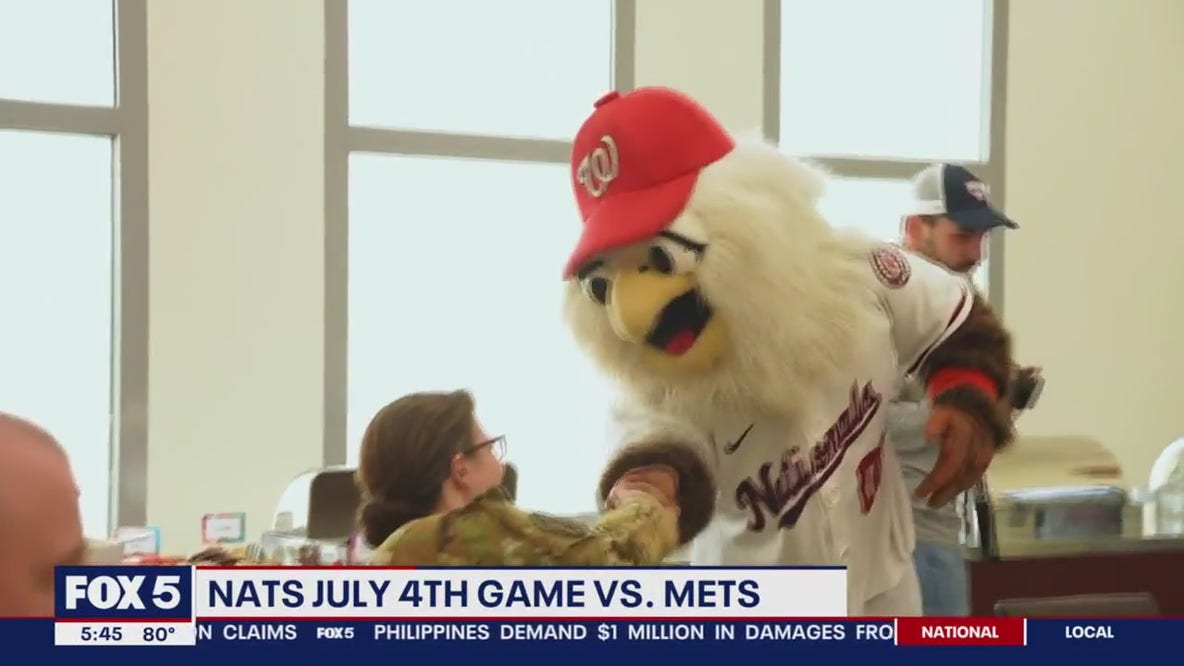 Nationals host military families for special July 4 event